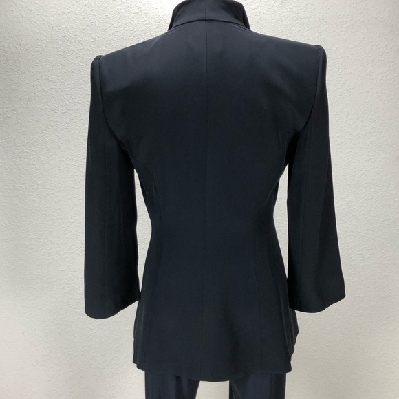 Armani Collezioni Black Peplum 3/4 Sleeve Jacket - Picture 3 of 7